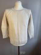 NOWY śmietankowy  gruby sportowy sweter bawełna Marco Polo M / 40