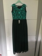 Nowa Sukienka maxi wieczorowa butelkowa zieleń 40