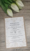 Zaproszenia ślubne jednokartkowe 