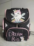 Tornister plecak szkolny dla dziewczynki Paso z jednorożcem