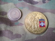 Challenge coin 82nd Airborne Division All American US Army