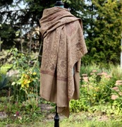 Duży szal orientalny indyjski haft pashmina