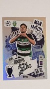 TOPPS MATCH ATTAX 2024/2025 MAN OF THE MATCH SIGNATURE 409 PEDRO GONCALVES
