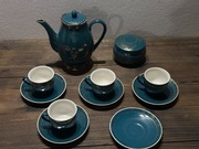 Serwis kawowy porcelana D.P.R.K. PRL - lata 70 te - piekny