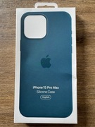 Etui Apple Silicone Case MagSafe do iPhone 15 Pro Max Sztormowy błękit