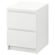 IKEA biała komoda 2 szuflady MALM szafka nocna 40x55cm