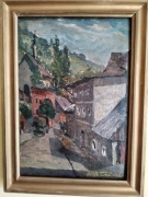 Obraz z pejzażem w tle