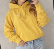 Żółta bluza hoodie Champion Reverse Weave Boxy Fit M Oversize Vintage