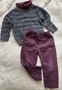 Zestaw komplet spodnie + sweter rozm 92 