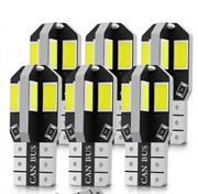 6x ŻARÓWKA W5W T10 8LED 5730 CAN-BUS ULTRA JASNA