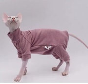 Ubranko dla kotów bezwłosych Ciepła i miękka bluza z na cztery nogi 