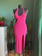 Missy Empire różowa sukienka damska midi rozmiar EU 32 XXS nowa z metką