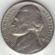 USA 5 centów 1958 D - nr 1
