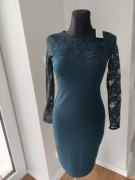 Tom&Rose sukienka dopasowana z koronką 38 M