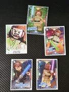 5 kart kolekcjonerskich Lego Star Wars. Zestaw kart Jedi
