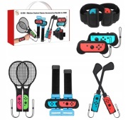 Zestaw Akcesoria Uchwyty Mocowania 10w1 do Joy-Con Nintendo Switch 