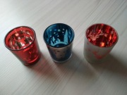 Osłonka na tealight świecznik szklany 6x + gratis serce 