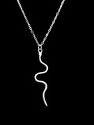 Naszyjnik ankier 46 cmzawieszka żmija stal szlachetna pudełko prezentowe