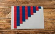 Belki numeryczne laminowana pomoc Montessori