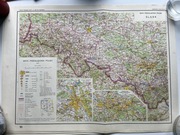 Mapy PRL zestaw 8 sztuk stan bdb