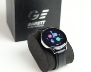 Smartwach GARETT Men Elegance RT czarny, skórzany