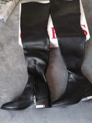 Kozaki GUESS czarne muszkieterki za kolano 36, 36,5