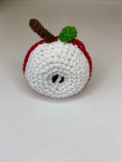 Owoce, warzywa szydełko Amigurumi, połówka jabłka