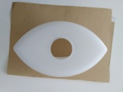 Klosz szklany mleczny