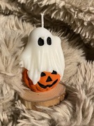Świeca Handmade Dynia I Duszek Halloween