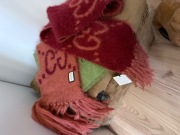 Gruby przepiękny  ciepły zimowy długi szal Gucci moher 