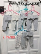 Zestaw paka 6 szt legginsy i spodnie Lupilu bio bawełna 74/80