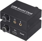 Tendak Zewnętrzna karta dźwiękowa USB stereo do PS5,PC,laptopów (155b)