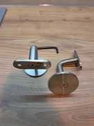 2szt.wspornik dla poręczy płaskiej, AISI 304, szlif nierdzewny 1otwór