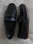 Czarne skórzane wsuwane buty żeglarskie mokasyny Timberland 44,5 44 45