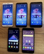 Zestaw 5 telefonów Huawei (P Smart 2018, P8 lite 2017 i P9 lite 2017)