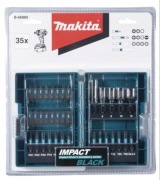 Makita Zestaw końcówek wkrętakowych i nasadek 35 szt Impact Black