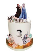 Dekoracje na tort Kraina Lodu