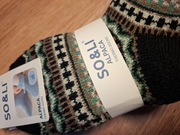 Ciepłe grube zimowe skarpetki alpaka termo 3pak r.20-25