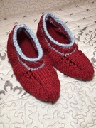 Kapcie handmade z wełny bambosze z antypoślizgową podeszwą – rozmiar 40–43