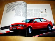 Prospekt Audi Coupe 1990 brzydka okładka