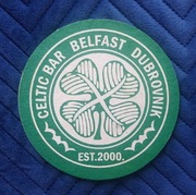 Podkładka pod piwo, wafel - Celtic Bar Belfast Dubrownik 