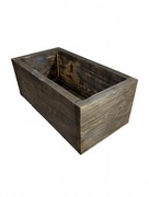 Donica Ogrodowa Drewniana - Rustykalna, Palona