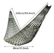 Pojedynczy Hamak z Siatki | Nylonowy | Camping Ogród Outdoor