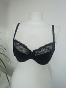 Designed czarny biustonosz stanik koronkowy r 70/C