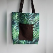 Torba na ramię typu shopperka w monstery.