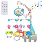 MUZYCZNA KARUZELA KARUZELKA DO ŁÓŻECZKA PROJEKTOR LED Z PILOTEM 400 melodii