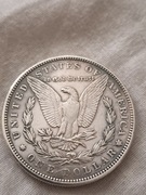MONETA 1 DOLAR MORGANA AMERYKAŃSKA   SREBRNA MONETA 1879r