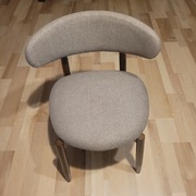 COLAMY Zestaw 2 nowoczesnych krzeseł bocznych tapicerowanych tkaniną