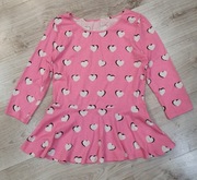 66 Elegancka bluzka różowa baskinka serca  152