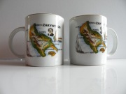 2 PAMIĄTKOWE  CERAMICZNE KUBECZKI